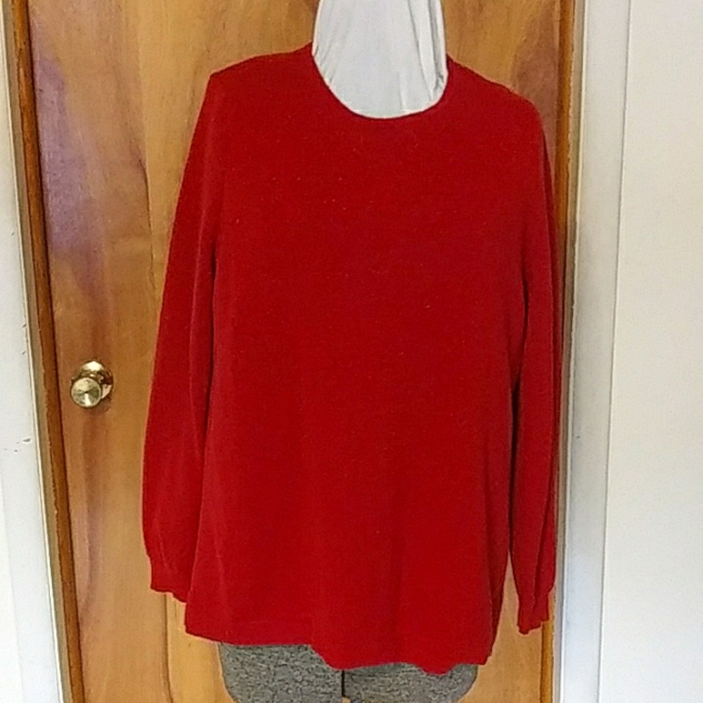Sweater, red, large, Massini, sparkly